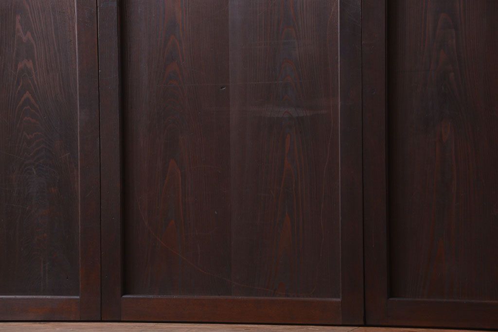 古民具・骨董　造りが良く上品な板戸帯戸3枚セット