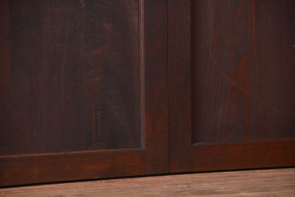 古民具・骨董　造りが良く上品な板戸帯戸3枚セット