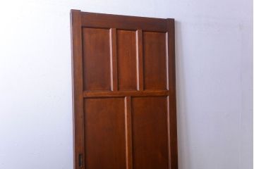 和製アンティーク　洋風な木製引き戸(板戸)