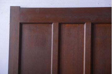和製アンティーク　洋風な木製引き戸(板戸)