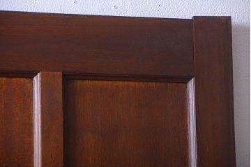 和製アンティーク　洋風な木製引き戸(板戸)