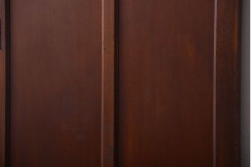 和製アンティーク　洋風な木製引き戸(板戸)