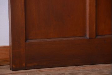 和製アンティーク　洋風な木製引き戸(板戸)