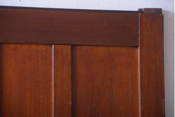 和製アンティーク　洋風な木製引き戸(板戸)