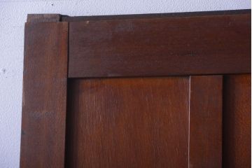 和製アンティーク　洋風な木製引き戸(板戸)