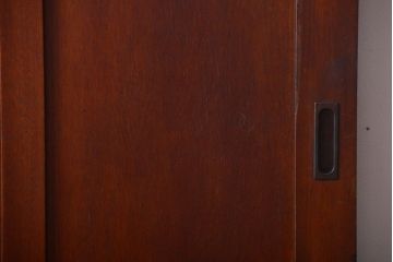 和製アンティーク　洋風な木製引き戸(板戸)