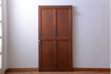 古民具・骨董　重厚な太い框の高級アンティークドア