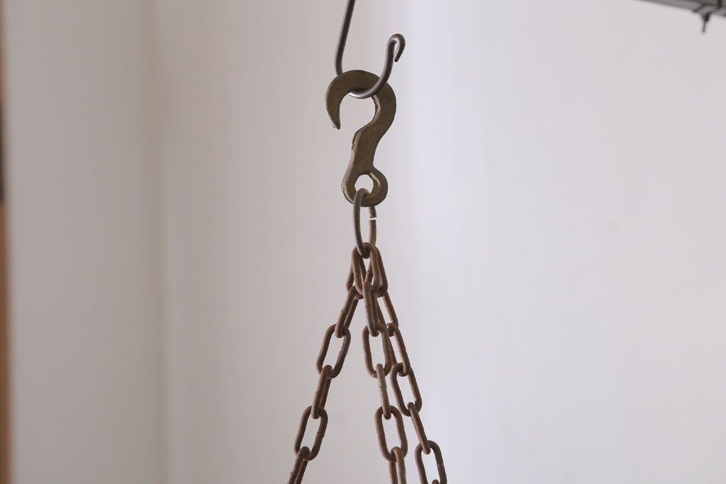 アンティーク雑貨　イタリア製　アンティーク調ハンギングバスケット(1)