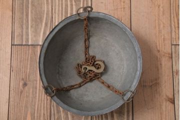 アンティーク雑貨　イタリア製　アンティーク調ハンギングバスケット(1)