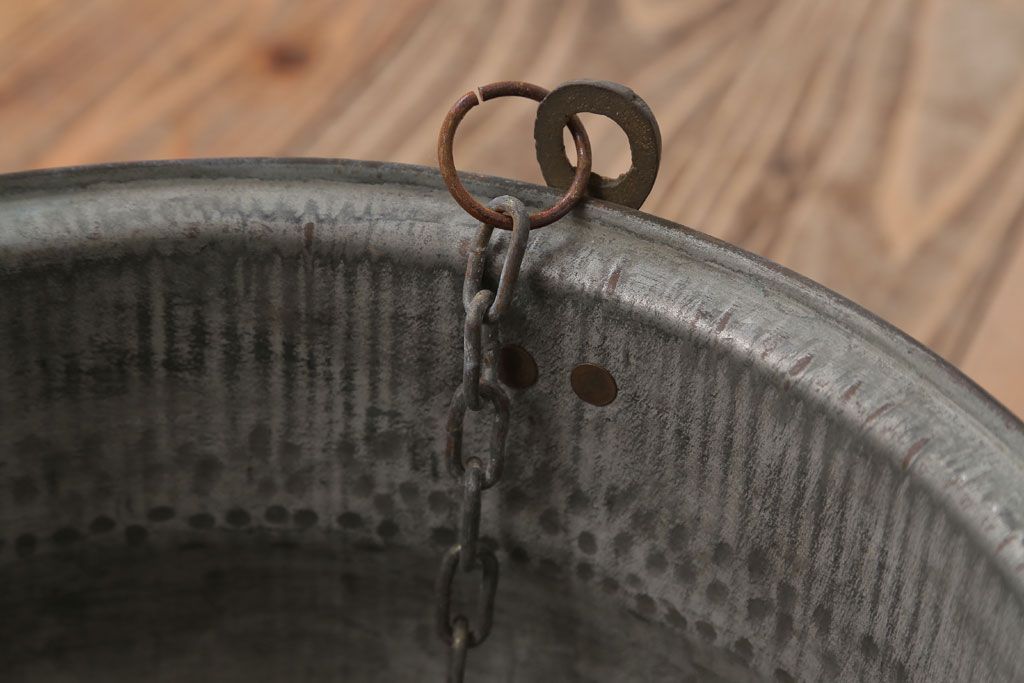 アンティーク雑貨　イタリア製　アンティーク調ハンギングバスケット(2)