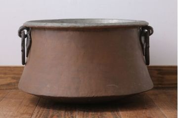 アンティーク雑貨　イギリスアンティーク　古い銅製ポット