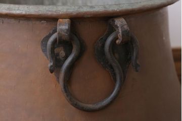 アンティーク雑貨　イギリスアンティーク　古い銅製ポット