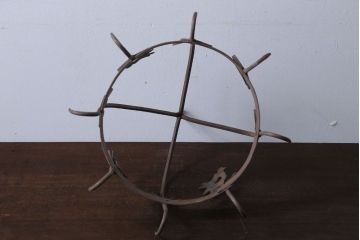 アンティーク雑貨　アンティーク調　かわいいアイアン吊り下げ円型フック