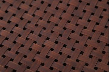 アンティーク雑貨　古民具・骨董　竹編みの小物収納アンティーク小箱(蓋付き)