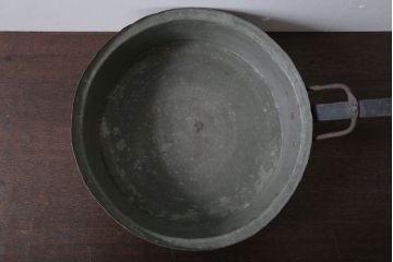 アンティーク雑貨　イギリスアンティーク　古い銅製フライパン