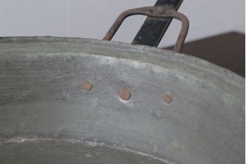 アンティーク雑貨　イギリスアンティーク　古い銅製フライパン