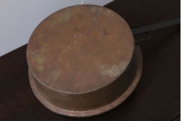 アンティーク雑貨　イギリスアンティーク　古い銅製フライパン