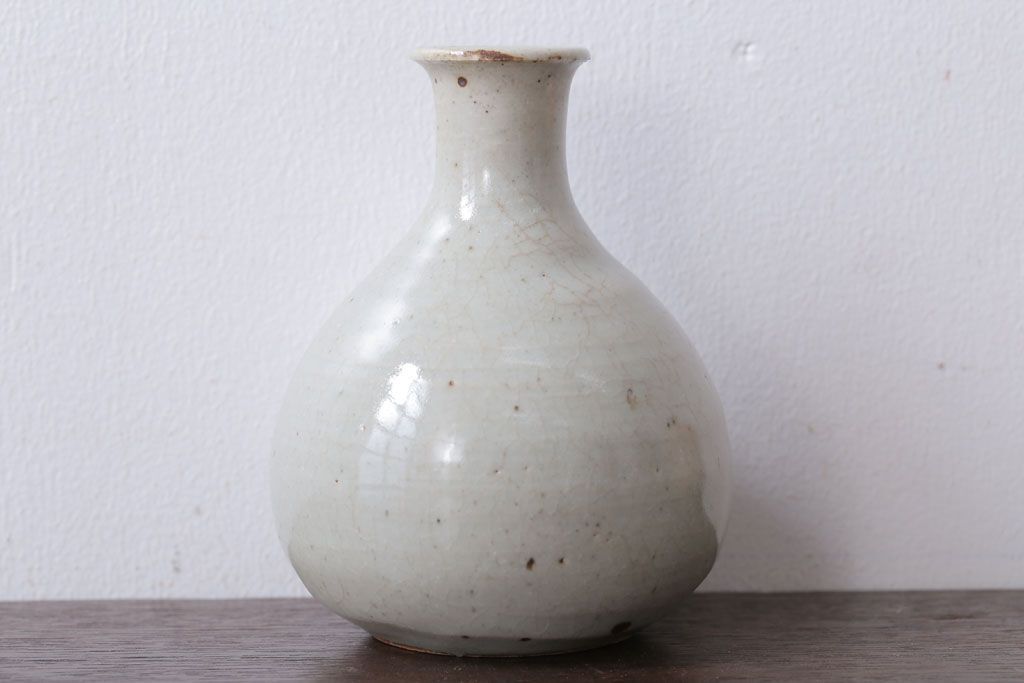 アンティーク雑貨　人間国宝　松井康成　月崇寺窯　一輪挿し(花瓶・徳利)3点