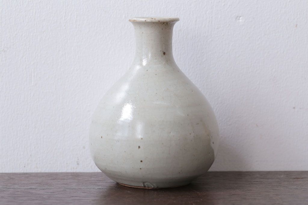 アンティーク雑貨　人間国宝　松井康成　月崇寺窯　一輪挿し(花瓶・徳利)3点