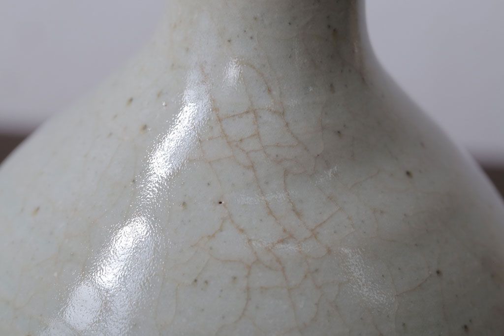 アンティーク雑貨　人間国宝　松井康成　月崇寺窯　一輪挿し(花瓶・徳利)3点