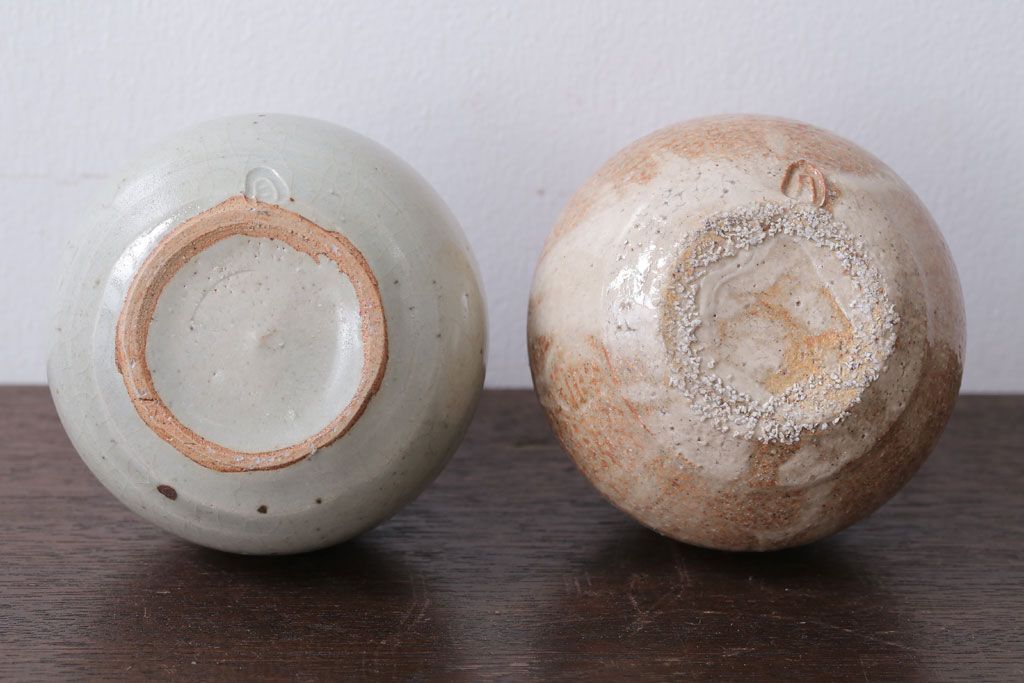 アンティーク雑貨　人間国宝　松井康成　月崇寺窯　一輪挿し(花瓶・徳利)3点