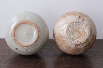 アンティーク雑貨　人間国宝　松井康成　月崇寺窯　一輪挿し(花瓶・徳利)3点