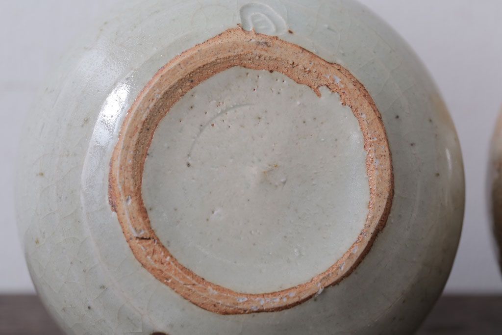 アンティーク雑貨　人間国宝　松井康成　月崇寺窯　一輪挿し(花瓶・徳利)3点