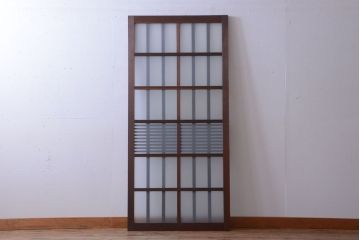 アンティーク　格子デザインがおしゃれなフィックス窓(明り取り・スリット窓)(1)