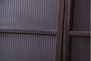 昭和レトロ　モールガラス入りアンティーク引き戸4枚セット(窓)