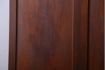 【商談品】古民具・骨董　古い木の二つ折り舞良扉(ドア)