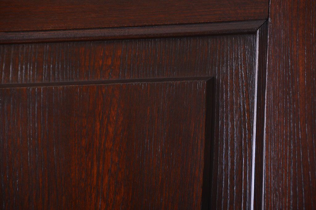 古民具・骨董　両開き　一枚板が美しい総欅材の高級アンティーク門扉一対