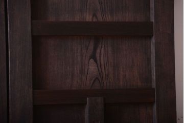 古民具・骨董　両開き　一枚板が美しい総欅材の高級アンティーク門扉一対