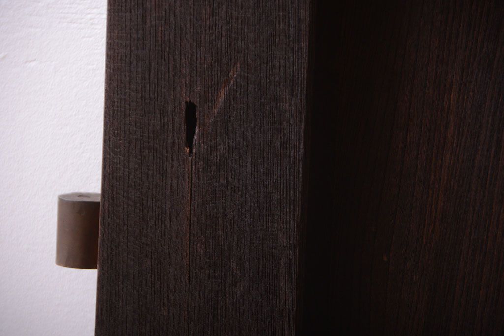 古民具・骨董　両開き　一枚板が美しい総欅材の高級アンティーク門扉一対