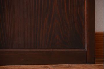 和製アンティーク　当時物色ガラス入り!引き戸2枚セット