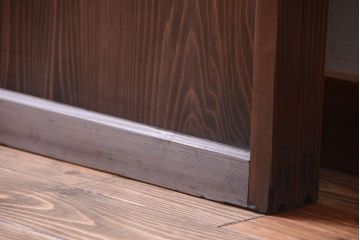 和製アンティーク　当時物色ガラス入り!引き戸2枚セット