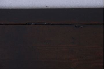 アンティーク家具　古民具・骨董　横桟引き戸の時代戸棚(水屋箪笥)