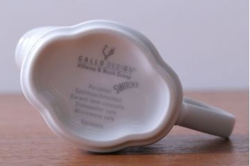 アンティーク雑貨　Villeroy&Boch(ビレロイ&ボッホ)　スイッチ3　カップ&ソーサー4客・クリーマー