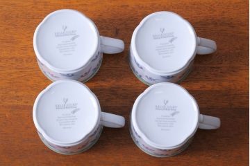 アンティーク雑貨　Villeroy&Boch(ビレロイ&ボッホ)　スイッチ3　カップ&ソーサー4客・クリーマー