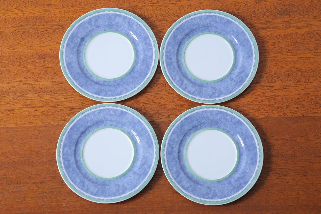 アンティーク雑貨　Villeroy&Boch(ビレロイ&ボッホ)　スイッチ3　カップ&ソーサー4客・クリーマー