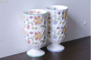 アンティーク雑貨　イギリスMINTON(ミントン)　Haddon Hall(ハドンホール)　タンブラー2客セット