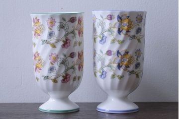 アンティーク雑貨　イギリスMINTON(ミントン)　Haddon Hall(ハドンホール)　タンブラー2客セット