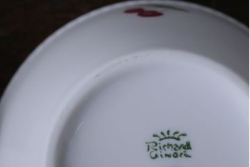 イタリアRichard Ginori(リチャードジノリ)　ボンジョルノチェリー　カップ&ソーサー5客セット(洋食器)
