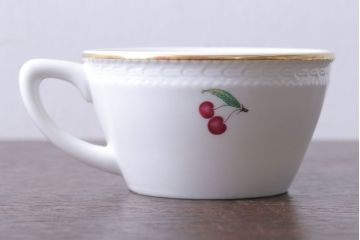 イタリアRichard Ginori(リチャードジノリ)　ボンジョルノチェリー　カップ&ソーサー5客セット(洋食器)
