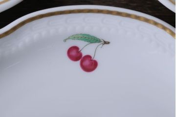 イタリアRichard Ginori(リチャードジノリ)　ボンジョルノチェリー　カップ&ソーサー5客セット(洋食器)