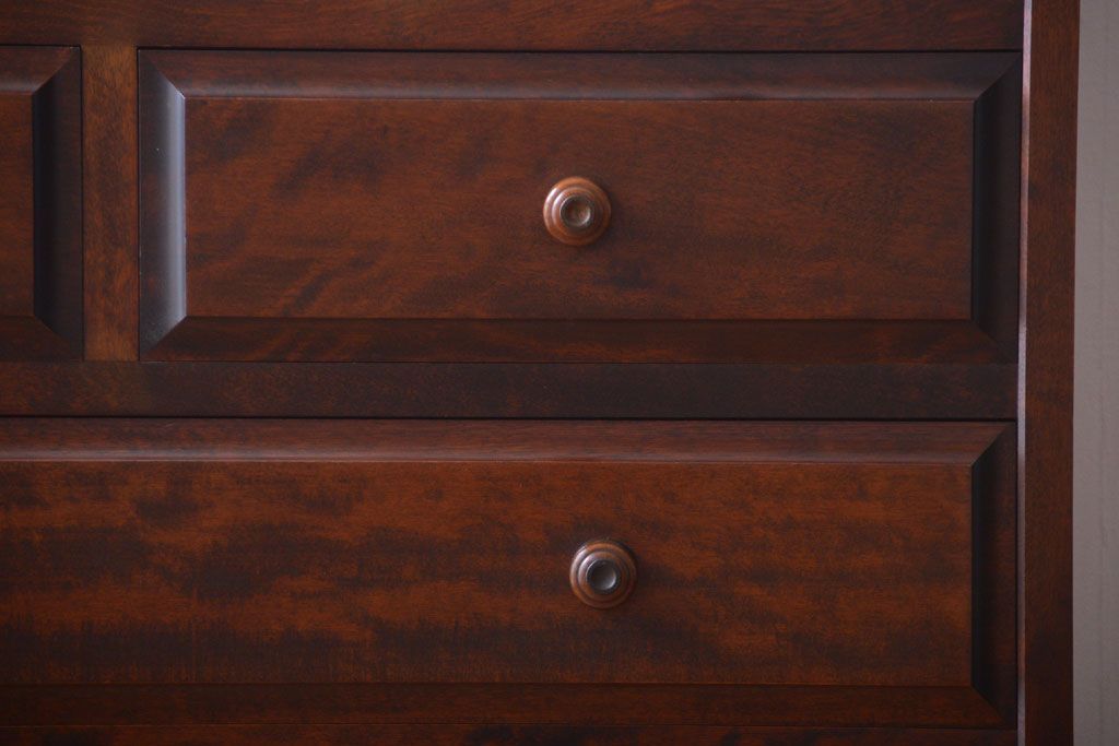 中古　北海道民芸家具　シックなチェスト(定価約24万円)(1)