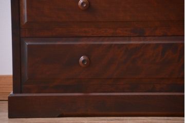 中古　北海道民芸家具　シックなチェスト(定価約24万円)(1)