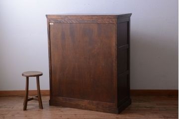 中古　北海道民芸家具　シックなチェスト(定価約24万円)(1)