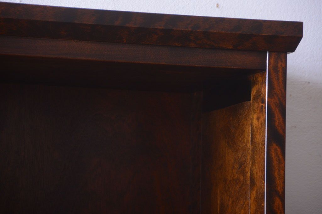 中古　民芸家具　高級品!シックでモダンな飾り棚(書棚)