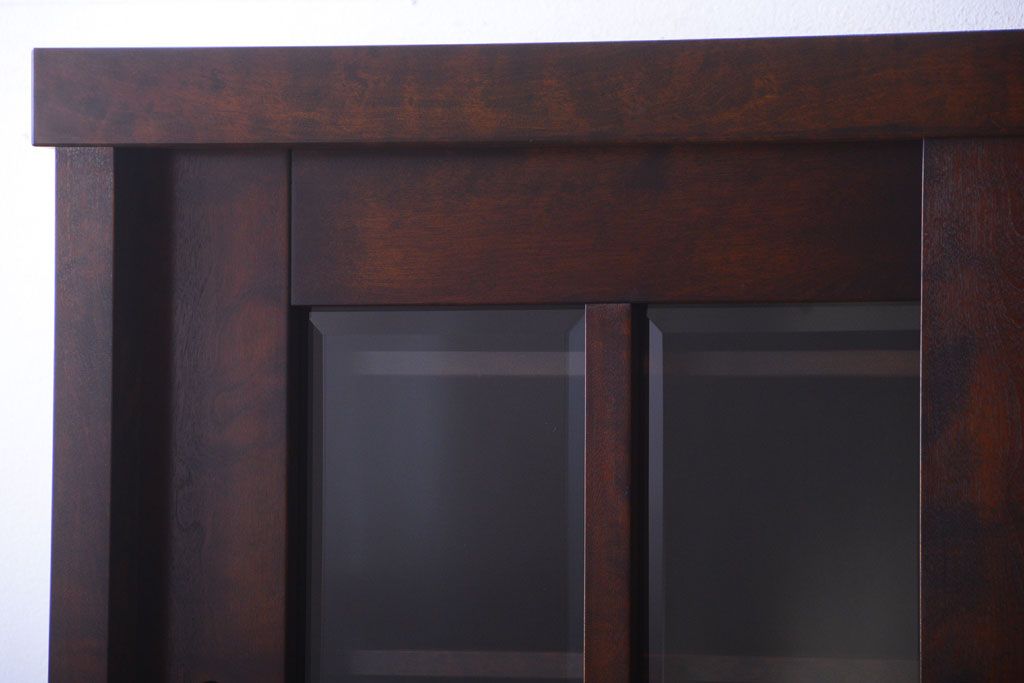 中古　民芸家具　高級品!シックでモダンな重ね食器棚