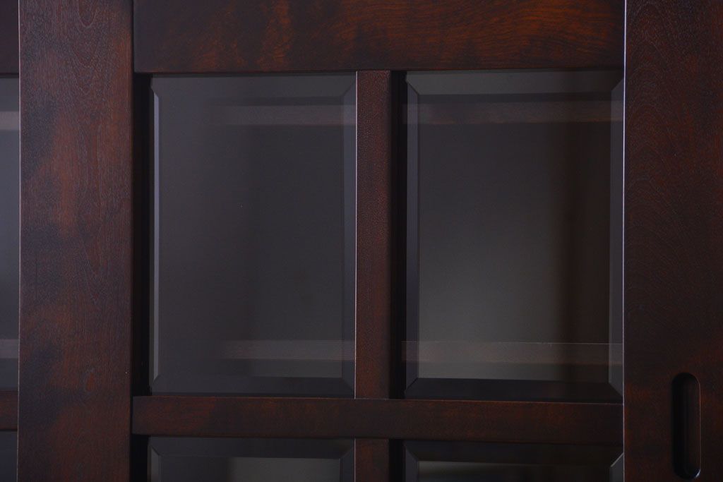 中古　民芸家具　高級品!シックでモダンな重ね食器棚